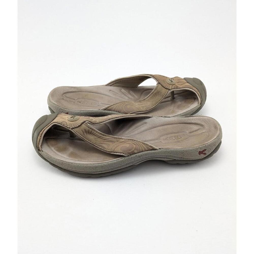 Womens KEEN Waimea TG Beige‎ Brown Outdoor Beach Hiking Sandals Size 10
